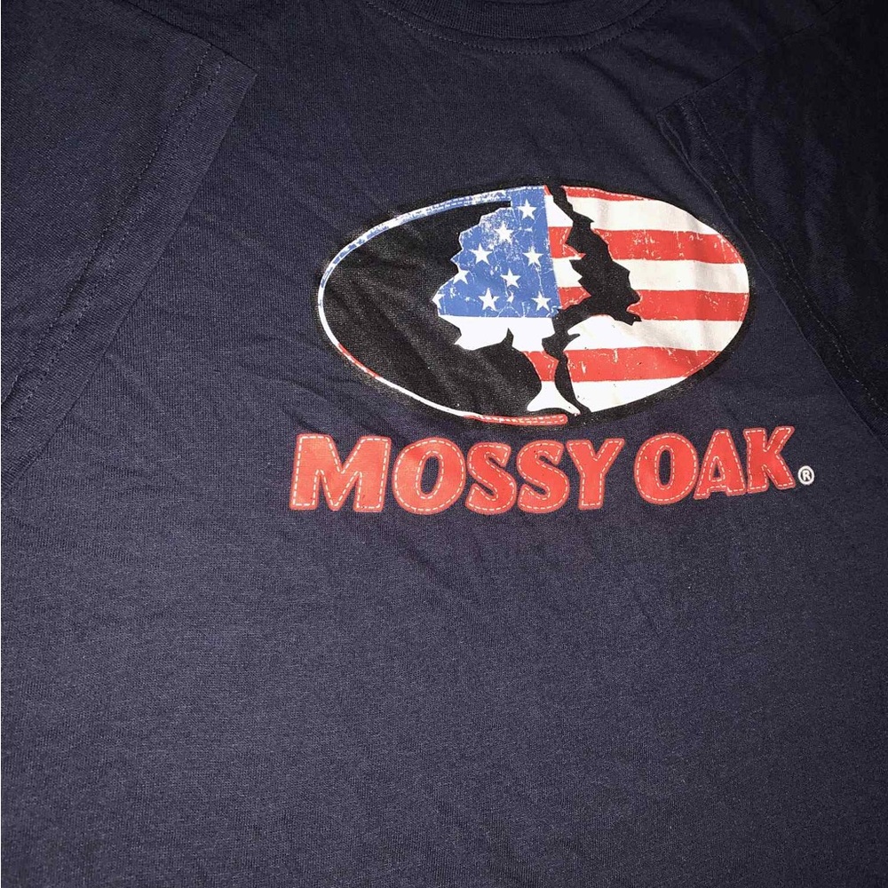 Mossy Oak Patriotic Navy Tee